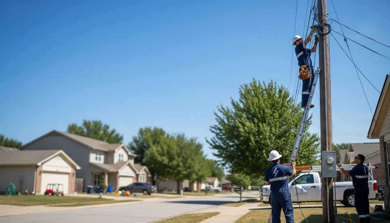 Residential electrician providing installation services in New Waverly, TX